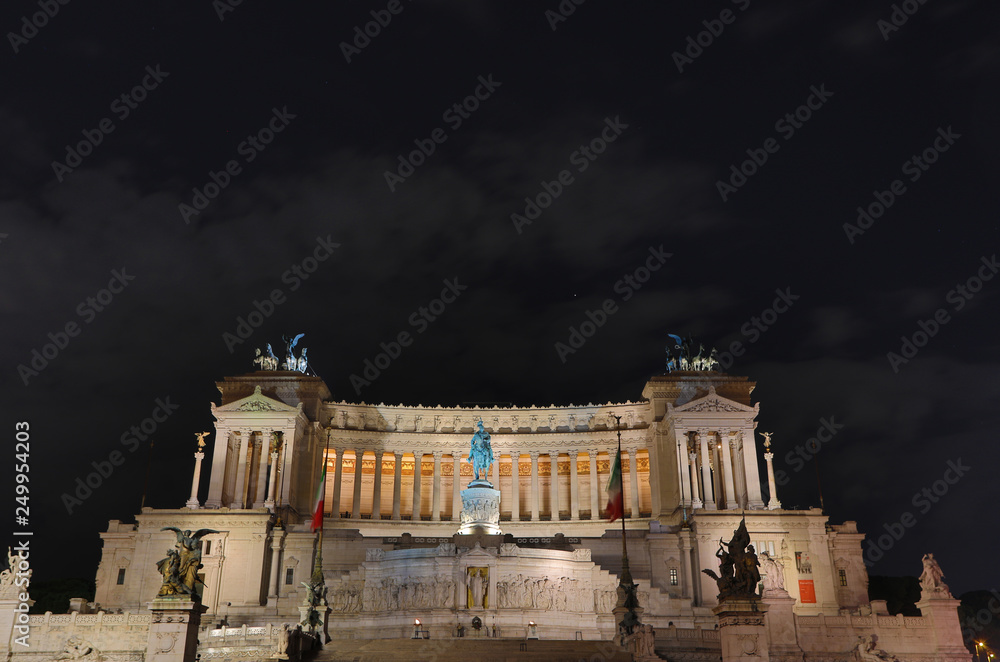 The famous Vittorio Emanuele II monument