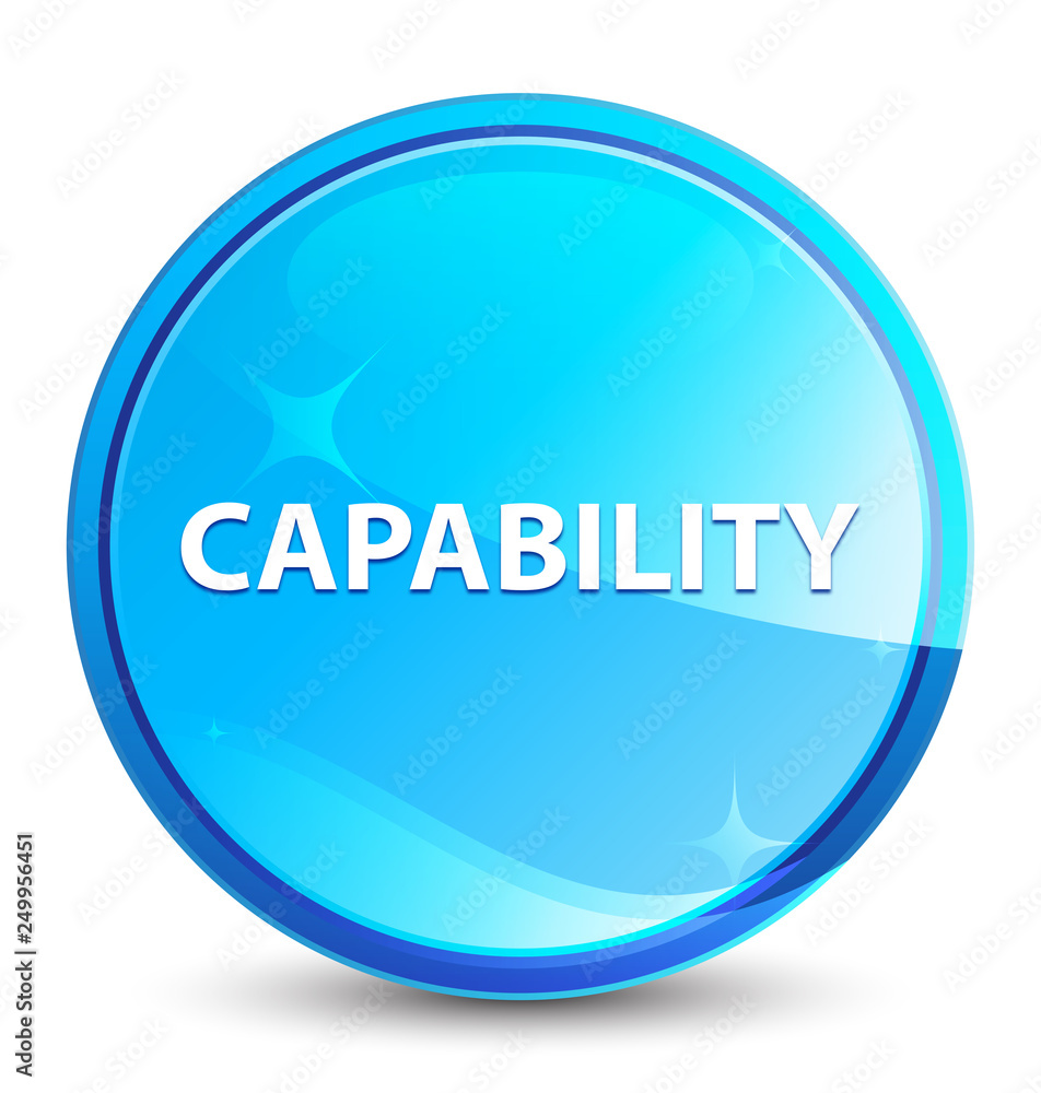 Capability splash natural blue round button Capability splash natural blue round button