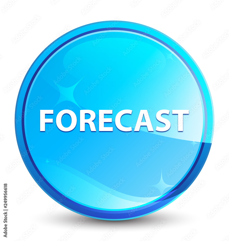 Forecast splash natural blue round button Forecast splash natural blue round button