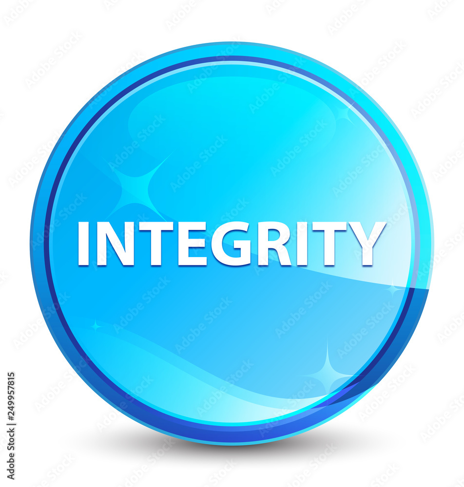 Integrity splash natural blue round button Integrity splash natural blue round button
