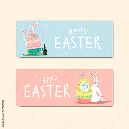 Easter celebration illustration collection