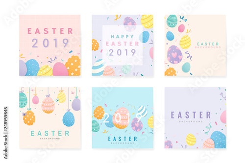 Happy Easter 2019 card design