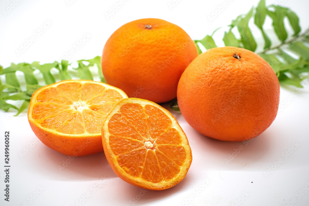 Fresh orange,isolated on a white background Fresh orange,isolated on a white background