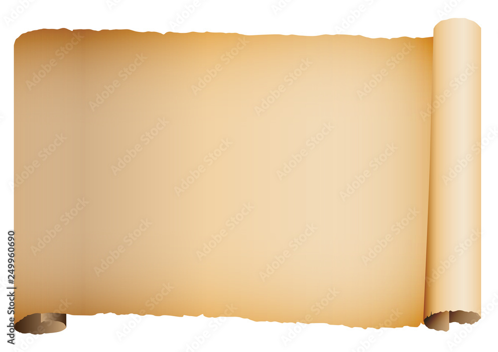 Background illustration of old roll paper scroll Stock Vector Adobe Stock