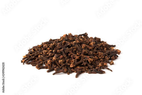 Clove isolated on white background.