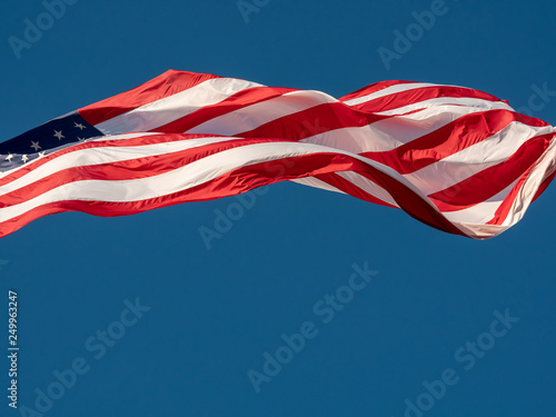 American Flag in the Wind photo