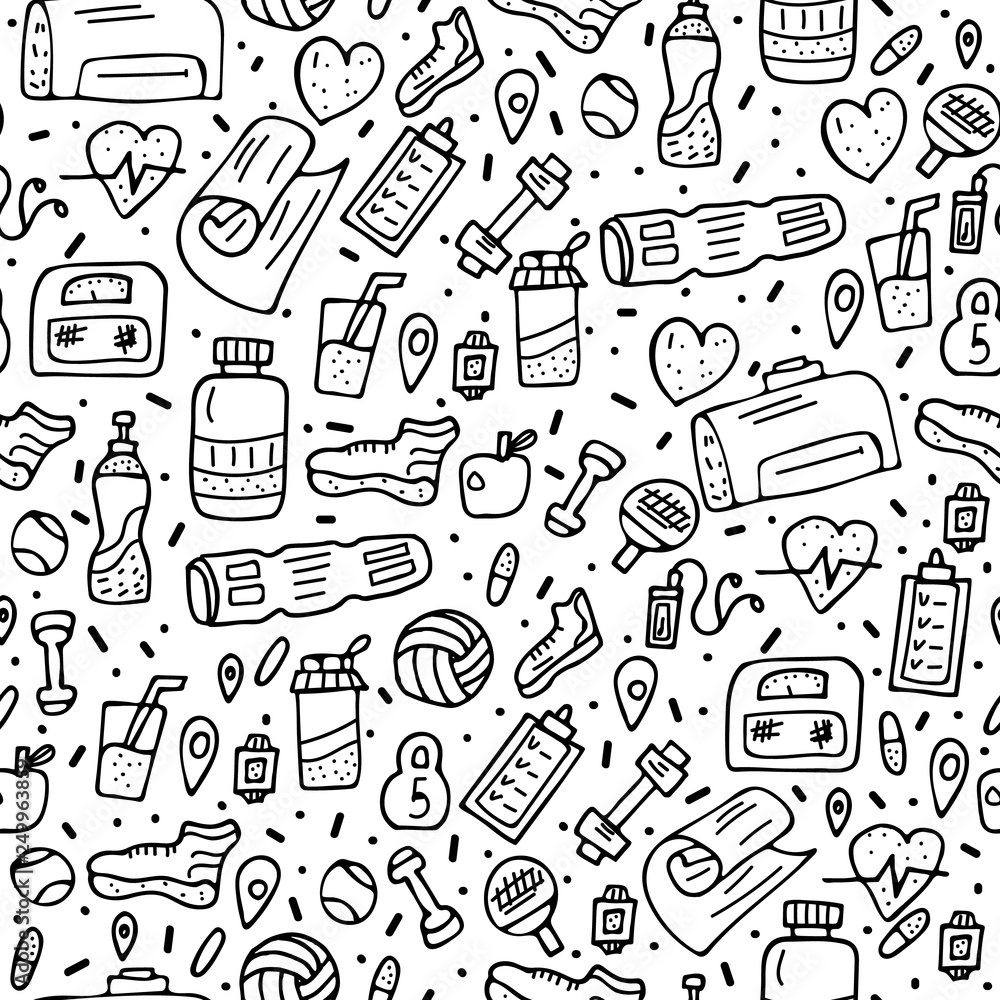 Sport activities symbols. Vector illustration. Sport activities symbols. Vector illustration.