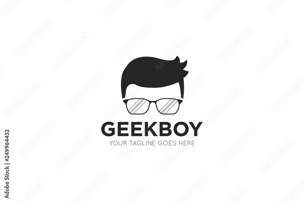 geek logo and icon vector illustration design template geek logo and icon vector illustration design template