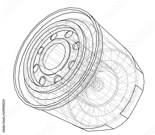 Vector oil filter concept