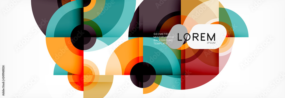 Obraz premium Abstract background circle design