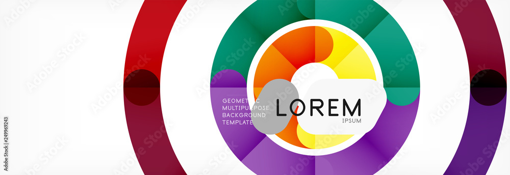 Linear design circle background