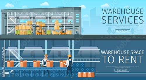 Warehouse Service. Modern Storage Space for Rent
