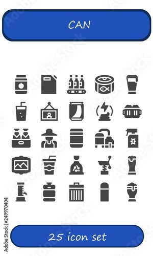 can icon set