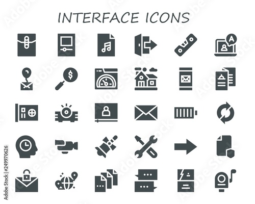 interface icon set