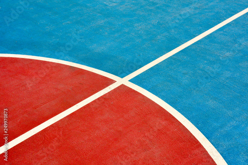 closeup basketball court