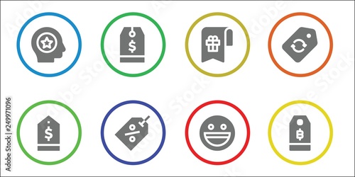 bookmark icon set