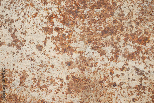 Rust on metal surfaces