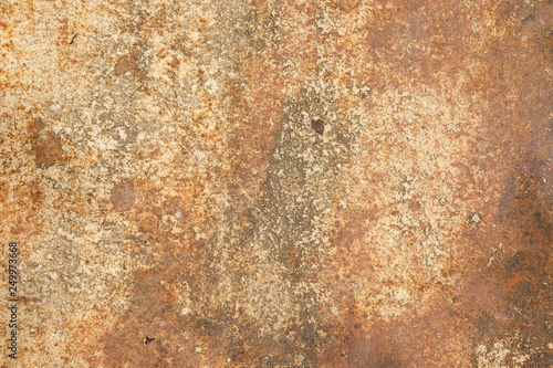 Rust on metal surfaces