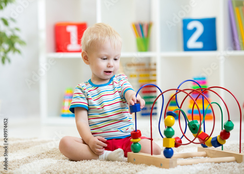 Preschooler child boy playi...