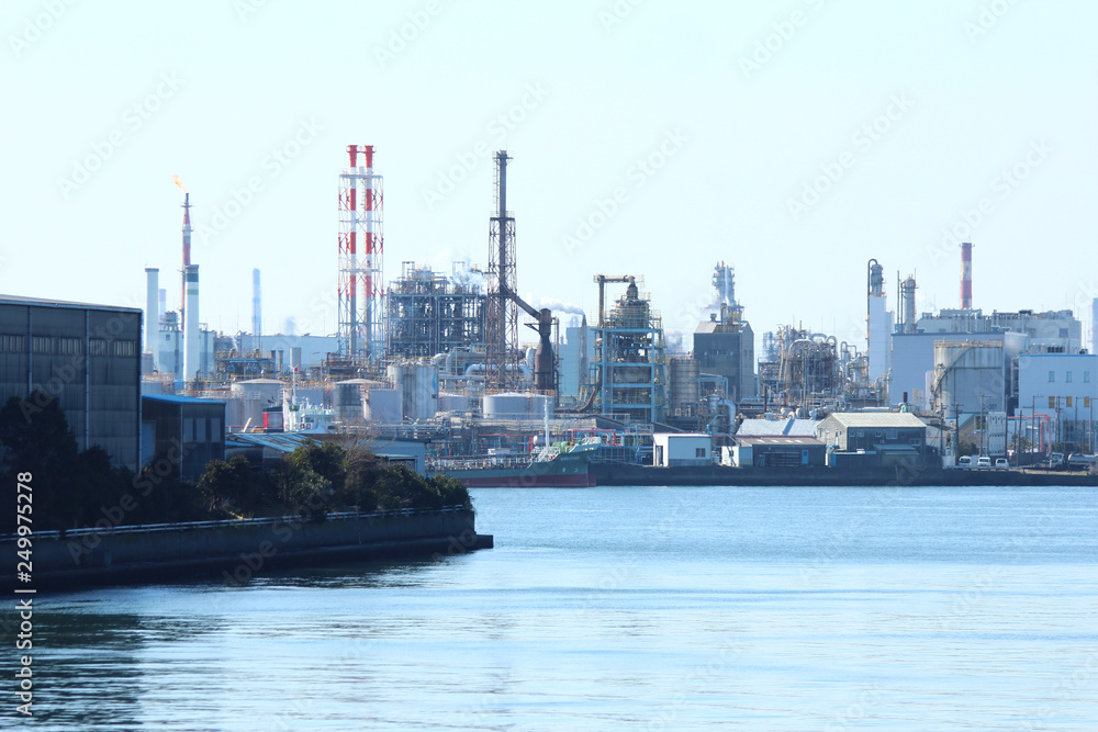 Naklejka premium 工業地帯