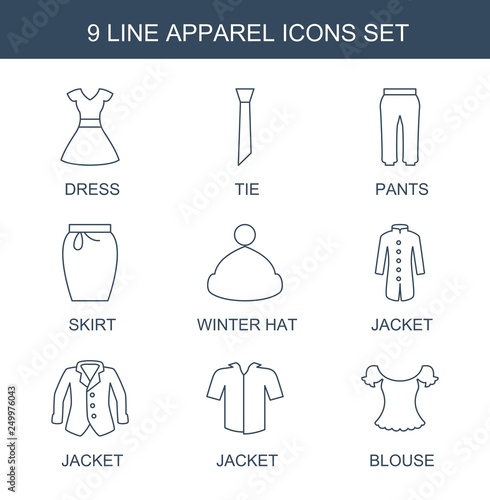 9 apparel icons