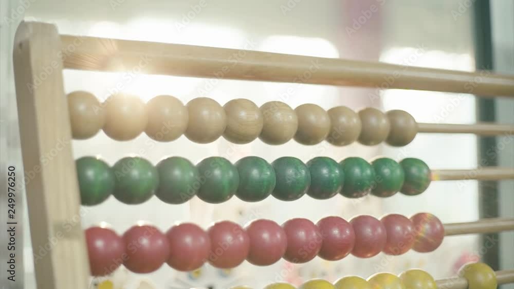 Bead Wooden Toys Education Children Math Learning Calculate Count Numbers Count Beads with Flare From Sunlight in Morning Bead Wooden Toys Education Children Math Learning Calculate Count Numbers Count Beads with Flare From Sunlight in Morning