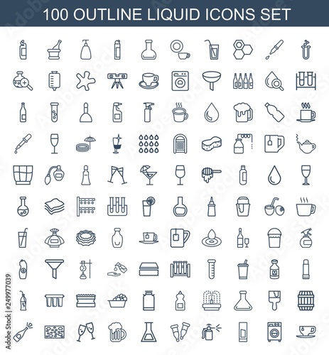 100 liquid icons