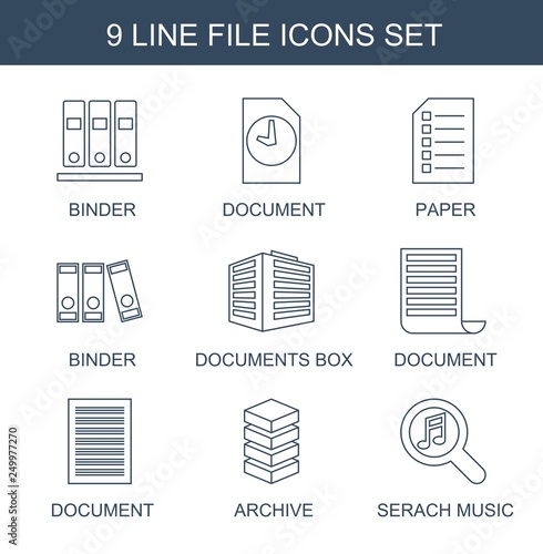 9 file icons
