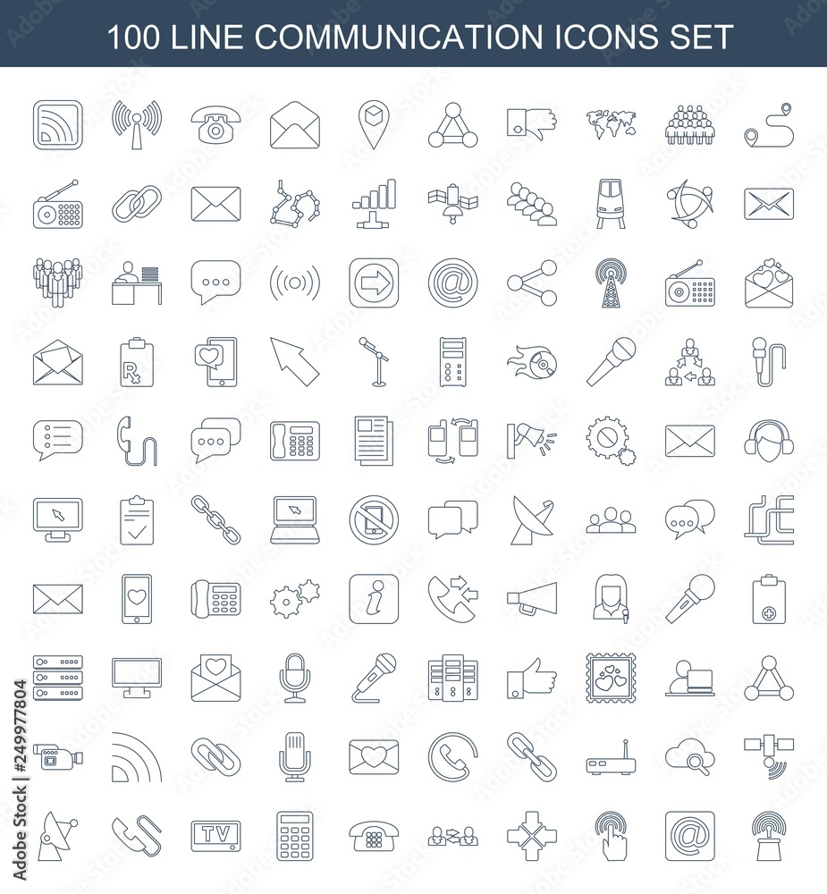 100 communication icons 100 communication icons
