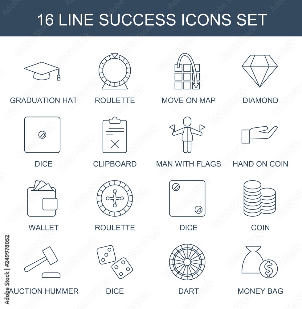 Fototapeta premium success icons