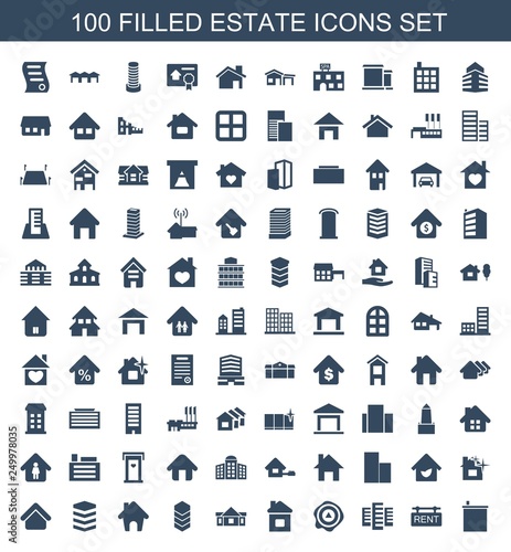 100 estate icons