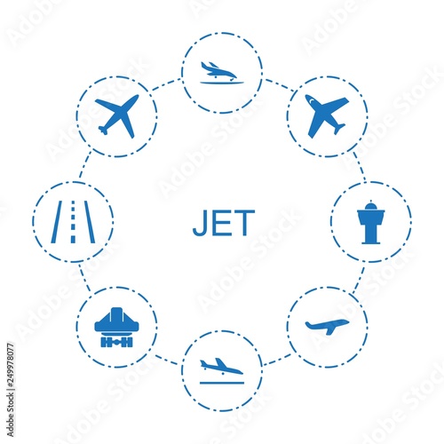 8 jet icons