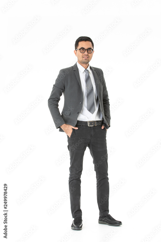 Young business man isolated Young business man isolated