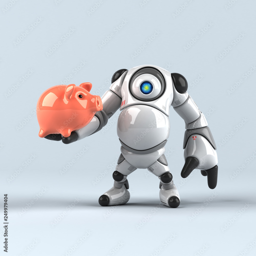Big robot - 3D Illustration Big robot - 3D Illustration