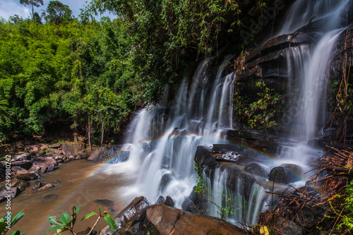 Tad-Pla-Kang waterfall  Beautiful waterfall in Chattrakan nationalpark  Pitsanulok province  ThaiLand.