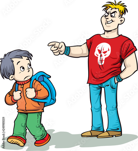 Bullying at School - Vector