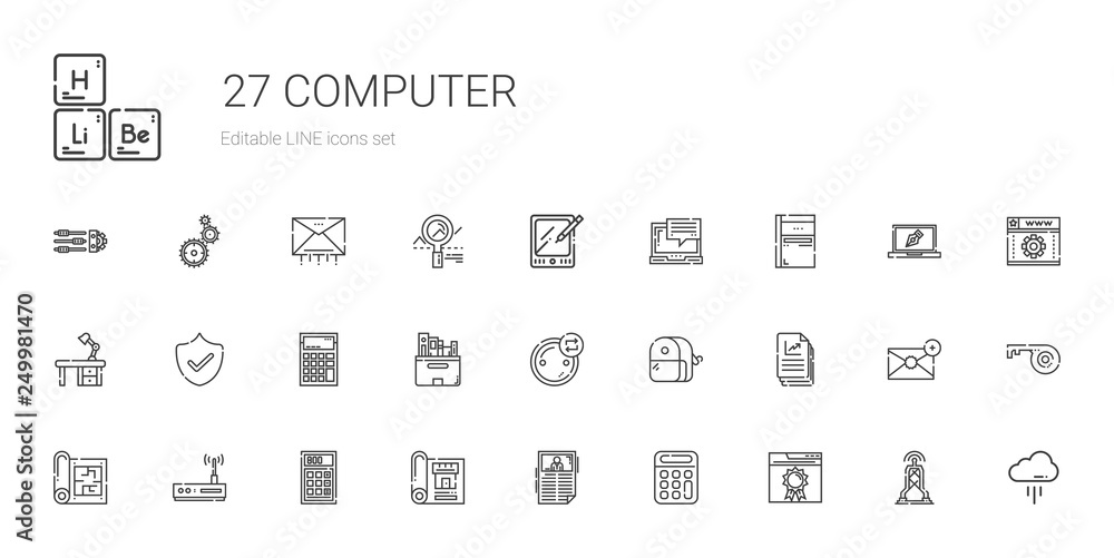 computer icons set computer icons set