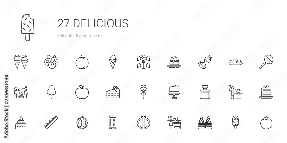 delicious icons set delicious icons set
