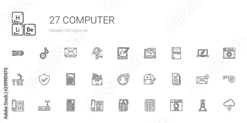 computer icons set