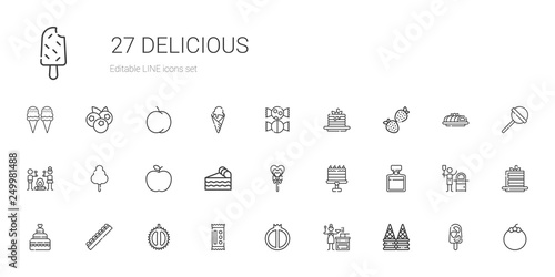 delicious icons set
