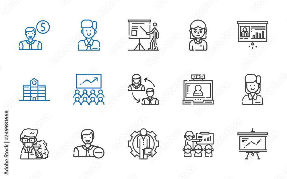 seminar icons set seminar icons set