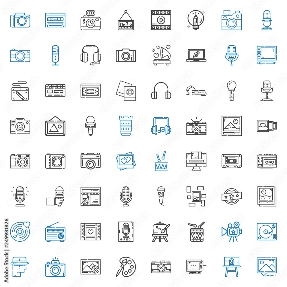 studio icons set studio icons set