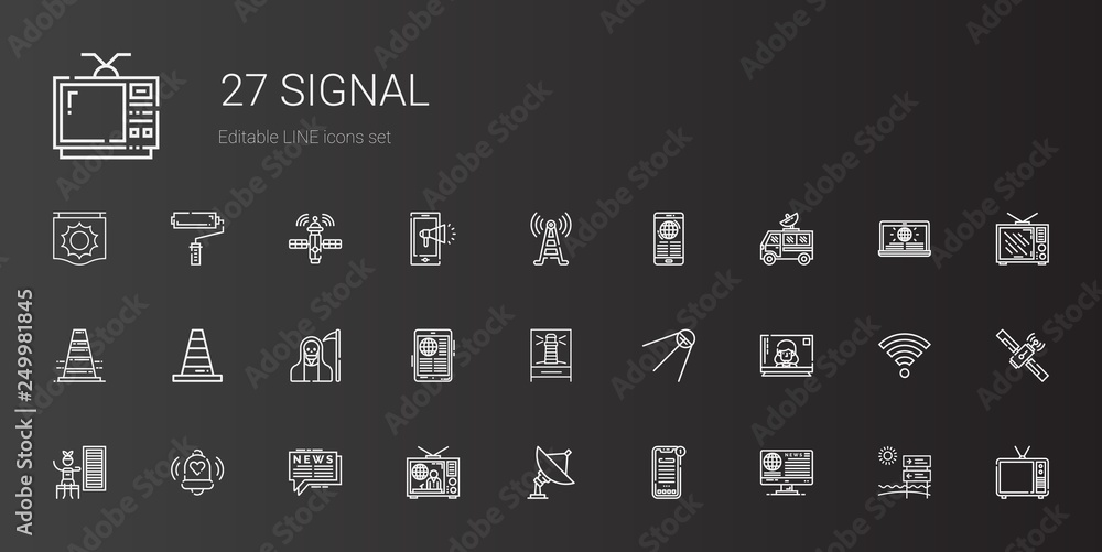 signal icons set signal icons set