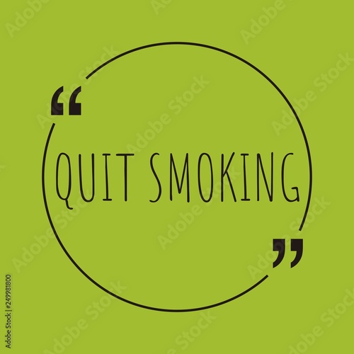 Quit smoking word concept