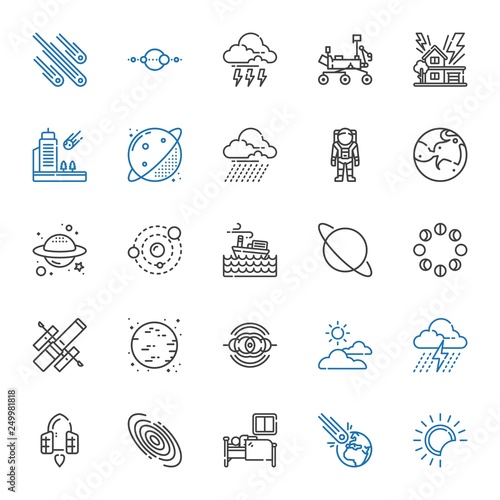 moon icons set