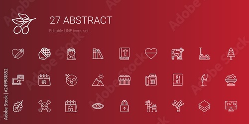 abstract icons set