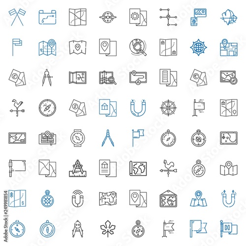 north icons set