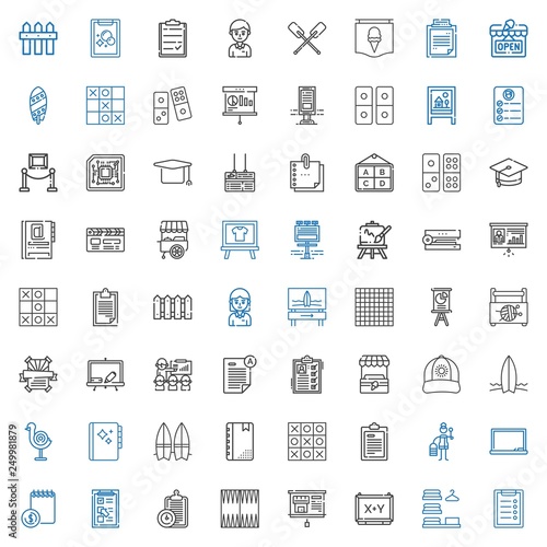 board icons set