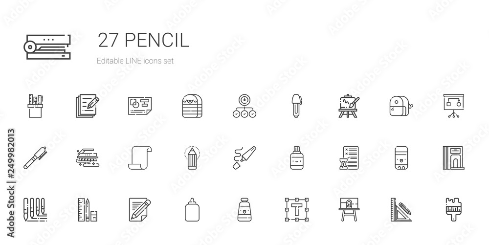 pencil icons set pencil icons set