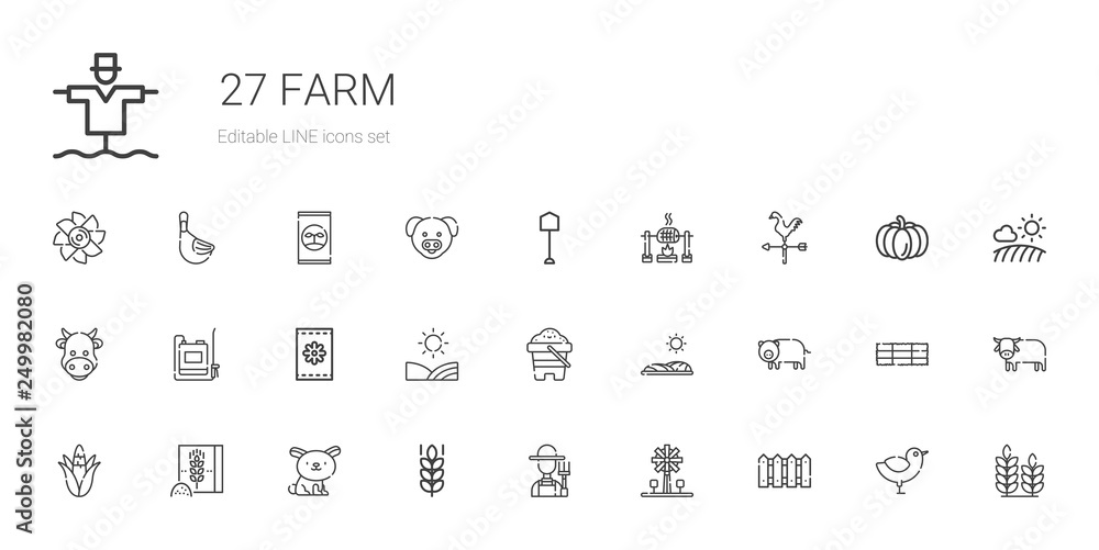farm icons set farm icons set
